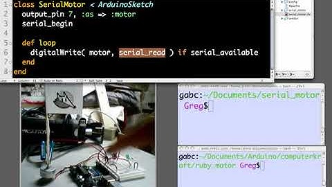 RAD Demo #2: Ruby Arduino Development Serial Communication