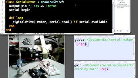 RAD Demo #2: Ruby Arduino Development Serial Communication