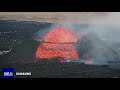 Sundhnksggar volcano overtopping event  7th april 2024  iceland mblis