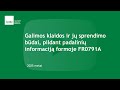 FR0791A Galimos Klaidos Ir Jų Sprendimai