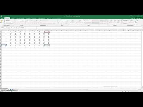 Таблица умножения в Excel