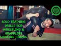 Wrestling Solo Training  - Using the Grappling Dummy to Drill Shoulder Throws with Lyubo Kumbarov