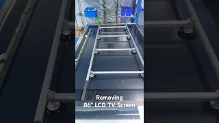 Removing 86 inch LED TV Screen | Assembly &amp; Repair Tools For LCD TV Panel Replacement