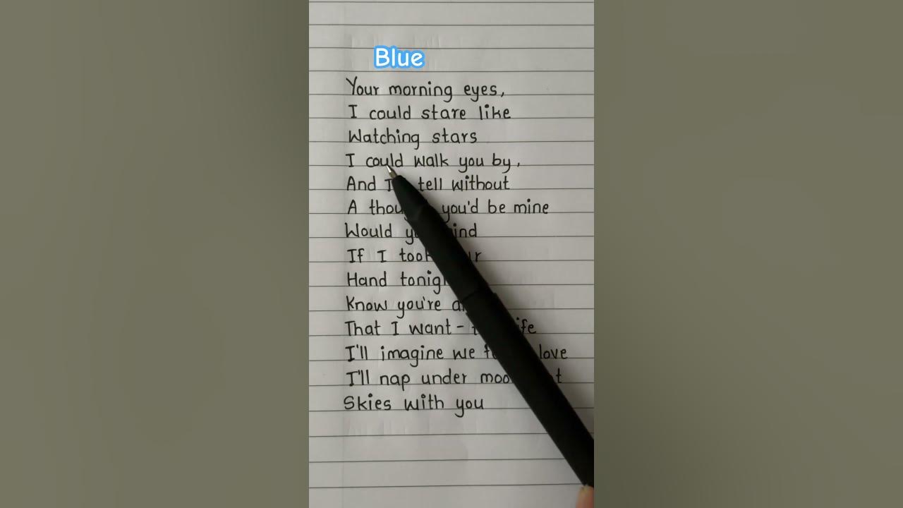 Yung Kai ~ Blue song #lyrics #yungkai #song #blue #aesthetic #trending #shortfeed #music #youtube