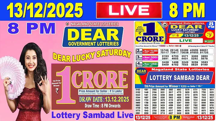 Nagaland Lottery Sambad Live 8pm 13.12.2025 | Lottery Live