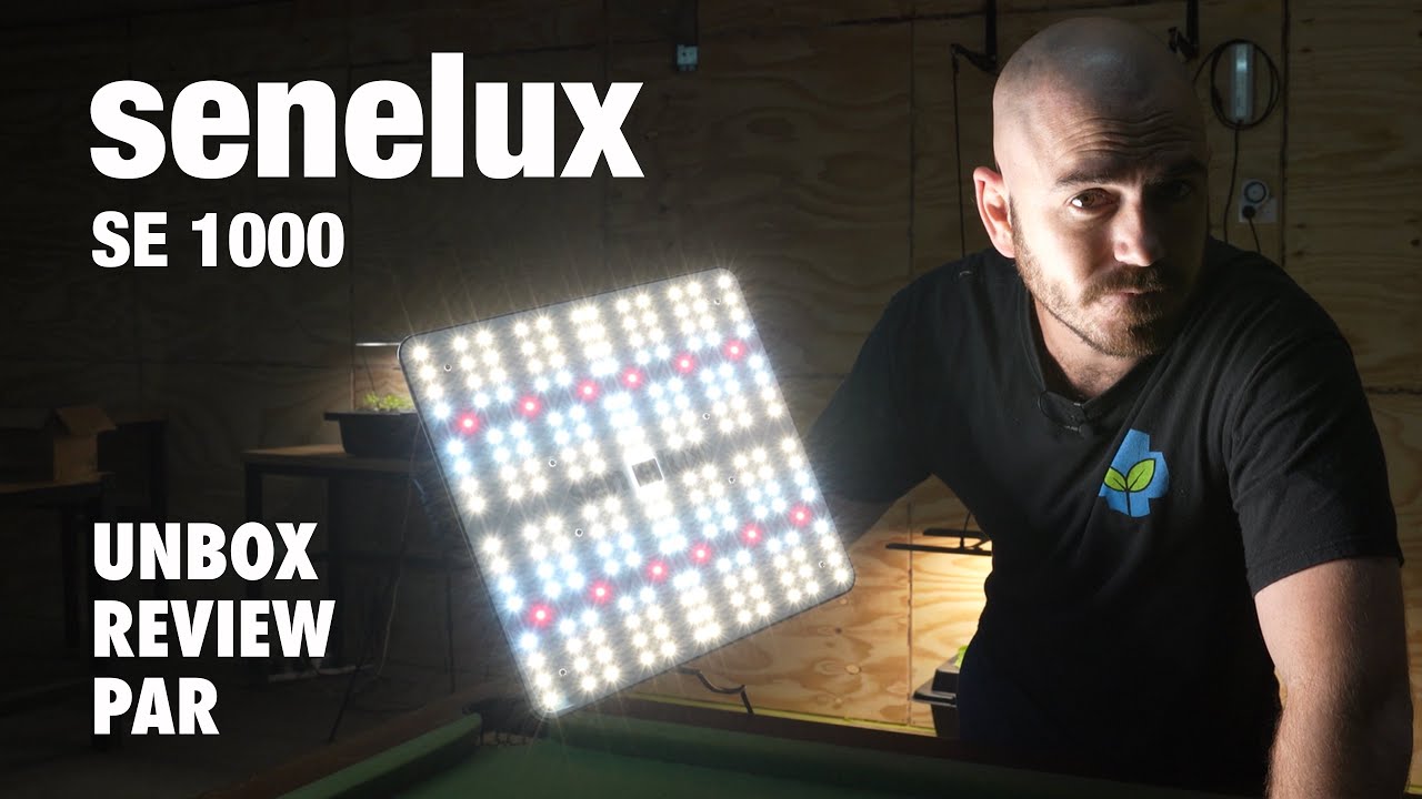 Senelux SE1000 Full Spectrum Grow Light Unbox, Review & PAR Test