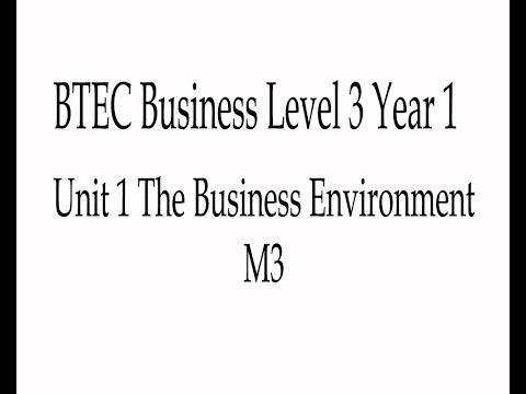BTEC Business Level