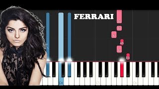 Bebe Rexha - Ferrari (Piano Tutorial) screenshot 2