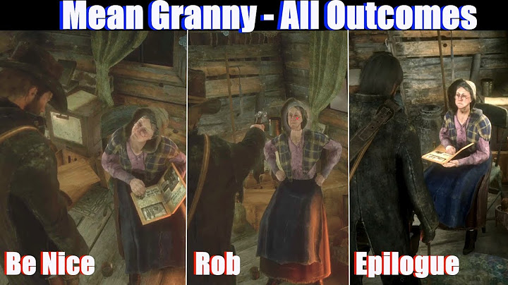 RDR2 Arthur Robbed Granny vs John Robs Her All Choices - Red Dead Redemption 2 PS4 Pro