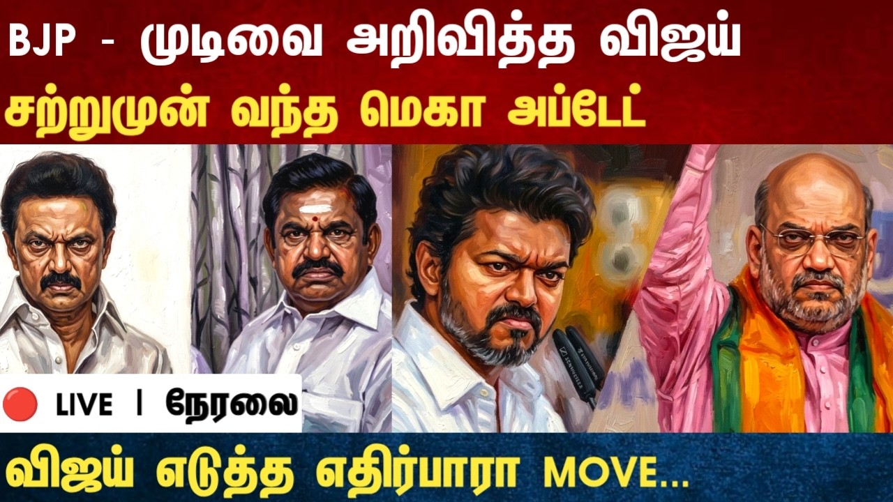 Athirstamchannel | BJP - முடிவை அறிவித்த விஜய் சற்றுமுன் வந்த மெகா update |vijay vs bjp nda alliance