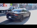 Los Angeles Police Unmarked Dodge Charger arriving on scene