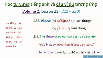 Học 10 từ vựng tiếng anh | Câu ví dụ tương ứng với từ vựng | Volume 2 | Bài 23