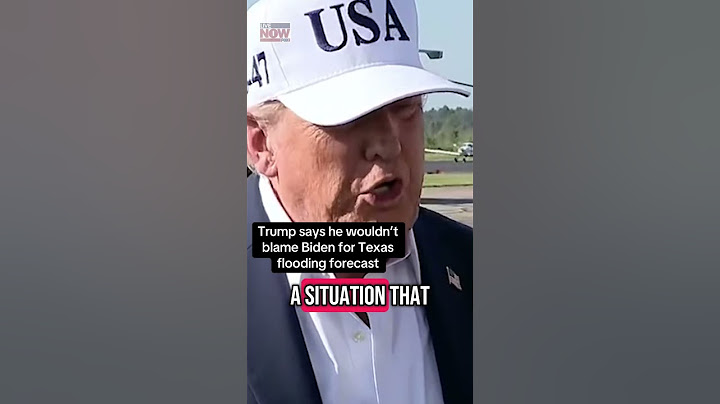 Trump says he will “probably” visit Texas on Friday