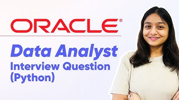 Oracle Data Analyst Interview Question | How to Handle Missing Values in a Dataset using Python