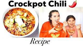 Crockpot Chili Recipe in Quarantine #crockpotchili #chilirecipe #quarantinemeals #slowcooker