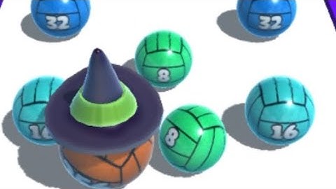 BALL MERGE 2048 - All Levels Gameplay IOS (Levels 52- 53).