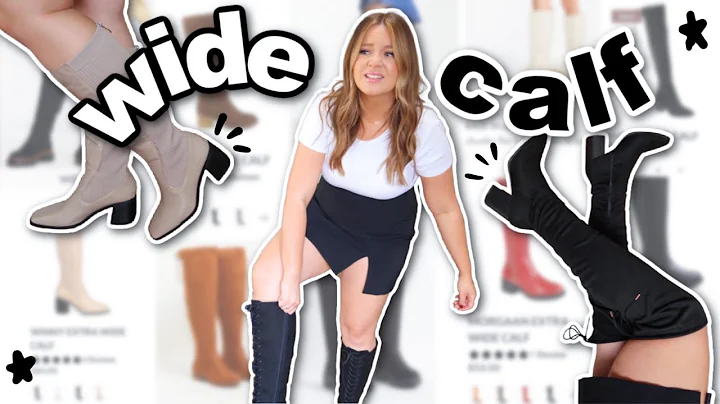 trying on WIDE CALF BOOTS from the internet...do t...