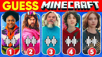 Raad de personages uit de Minecraft-films aan de hand van hun stem | Minecraft-filmquiz ~ Steve, ...