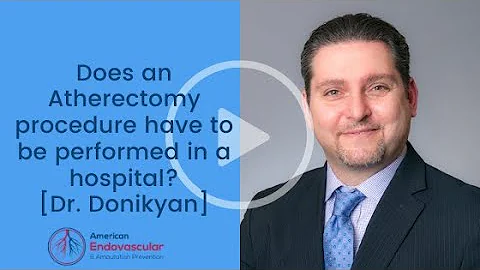 Does an atherectomy procedure have to be performed in a hospital?