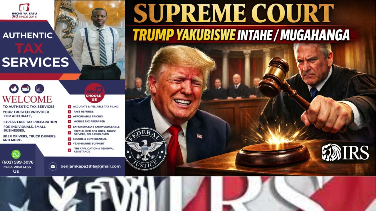 PRESIDENT TRUMP YAKUBISWE AHABABAZA NA SUPREME COURT. YABWIWE KO NTABUBASHA AFITE KU MISORO MININI