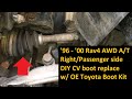 1996 - 2000 Toyota Rav4 Right Front Axle AWD CV Boot Replacement FULL DIY w/ Toyota Boot Kit