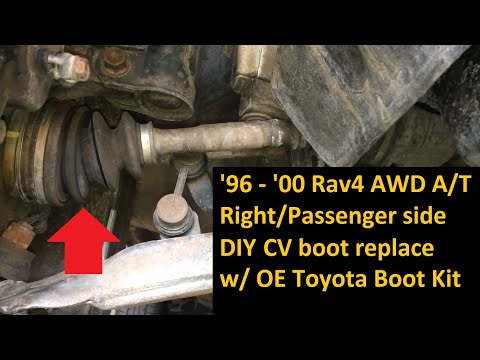 1996 – 2000 Toyota Rav4 CV Boot Replacement FULL DIY w/ Toyota Boot Kit – Right Side, AWD Automatic