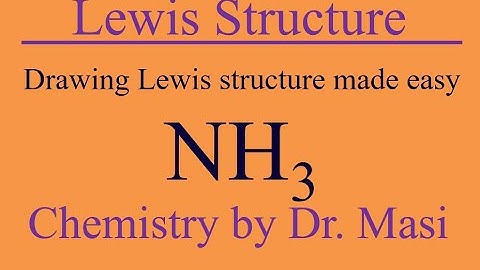 How to Draw Lewis structure for ammonia NH3?