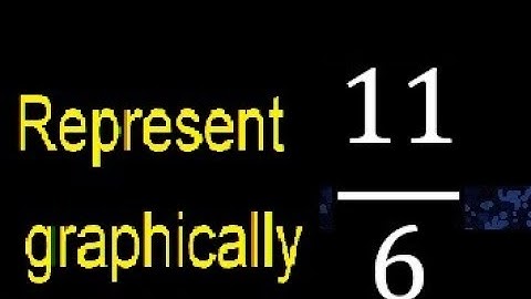 Represent 11/6 graphically . Graphic representation of fractions, graph