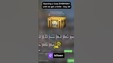 Opening a Case EVERYDAY until we get a Knife - Day 20 #shorts