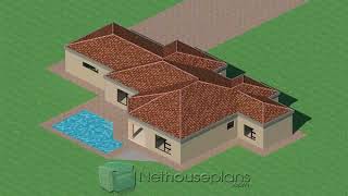 House Plan For 3 Bedroom With Double Garage