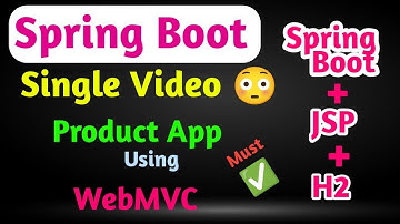 Spring Boot WebMVC | Product Application in Spring Boot.| Spring Boot Series  | aadiandjava