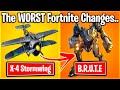 TOP 10 WORST FORTNITE UPDATES THAT BROKE THE GAME.