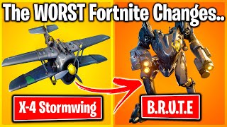 TOP 10 WORST FORTNITE UPDATES THAT BROKE THE GAME.