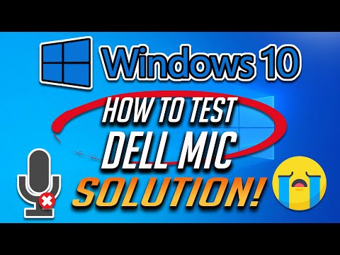 Test Microphone Dell Laptop Tutorial by TechFixIT