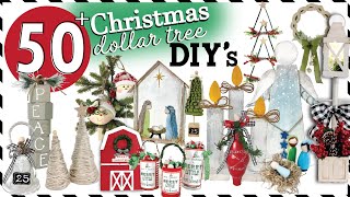 50 Dollar Tree Christmas DIY Crafts | Farmhouse Christmas Crafts | Christmas Decor DIYs
