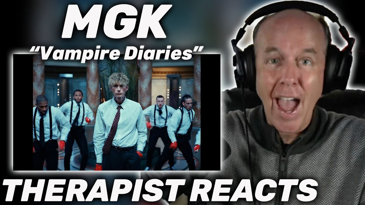 Therapist REACTS to MGK - Vampire Diaries