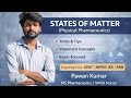 States of Matter | Physical Pharmaceutics | Tricks & Tips | GPAT • NIPER JEE • RRB #gpat #niperjee