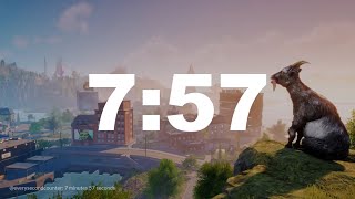 7 minutes 57 seconds [477 secs] clock timer countdown || Alarm Focus