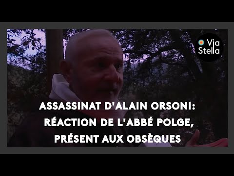 Image du reportage Assassinat d'Alain Orsoni : réaction de l'Abbé Polge, présent aux obsèques de la mère de la victime (YouTube)