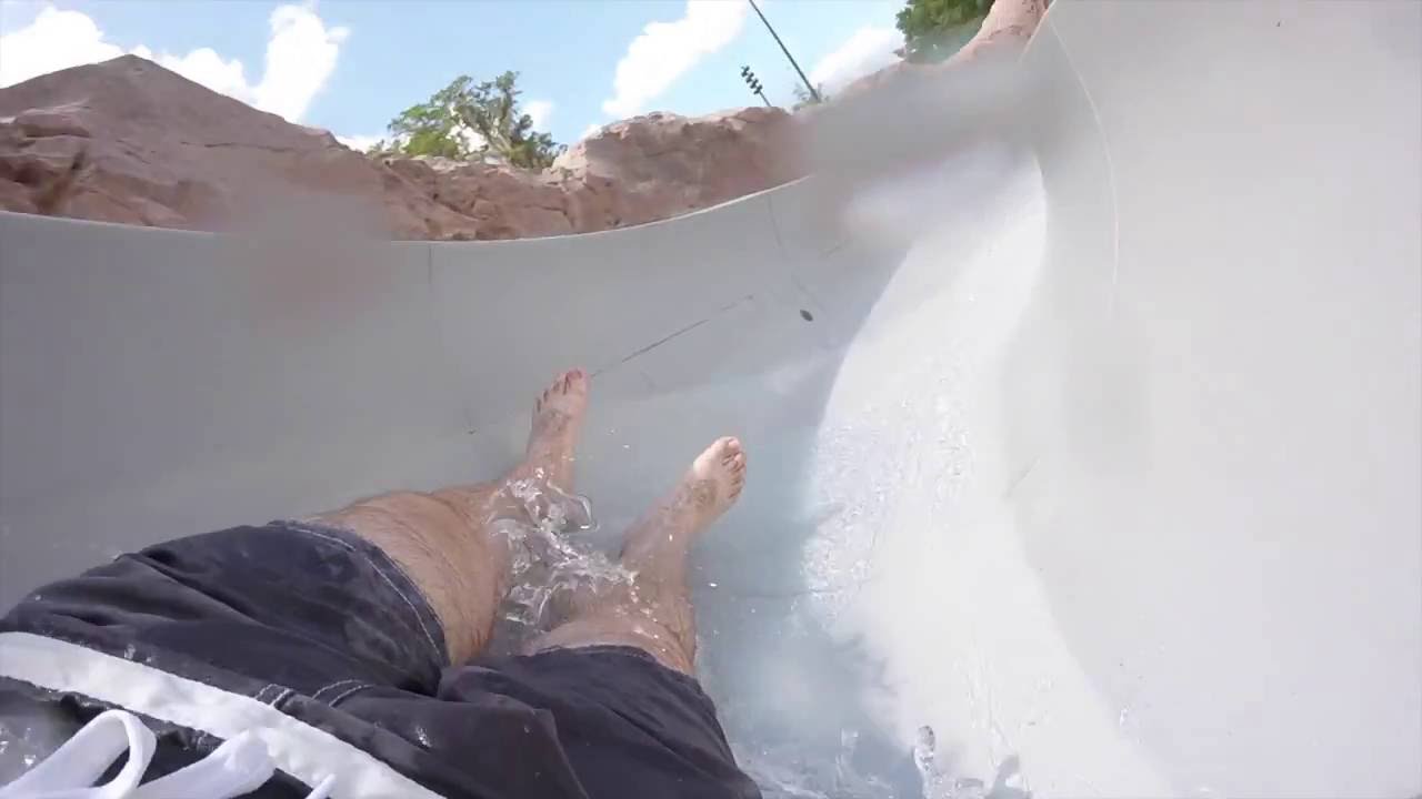 Wilderness Lodge Pool Slide HD POV