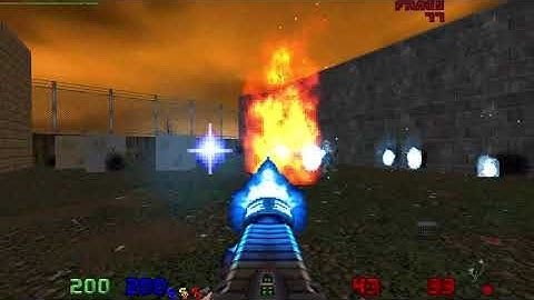 Shredding some bots in Brutal Doom