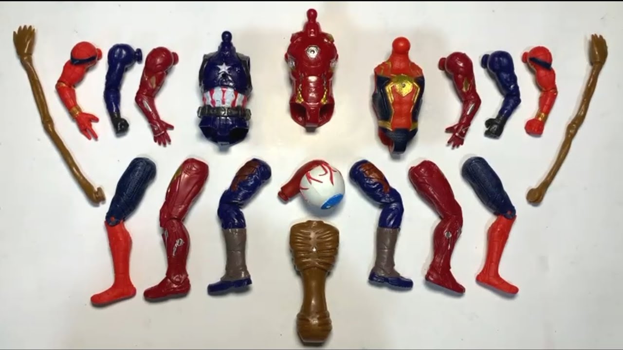 Merakit mainan Marvel Avengers Toys Spiderman Captain Amerika Black Spider Hulk Superman