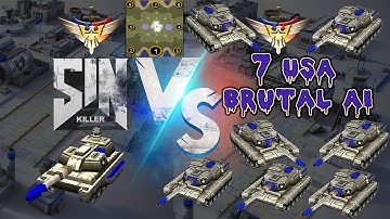 Improved AI! [1v7] USA Vs 7 Brutal USA AI|Fortress Avalanche|Command & Conquer Generals|Modded AI