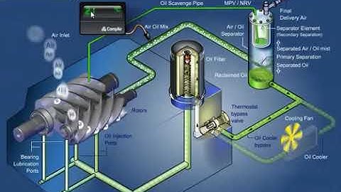 Nguyên lý hoạt động của máy nén khí trục vít