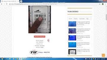 Lenosed F1S Flash File SPD All Version Hang Logo Fix Firmware Download 100% Tested