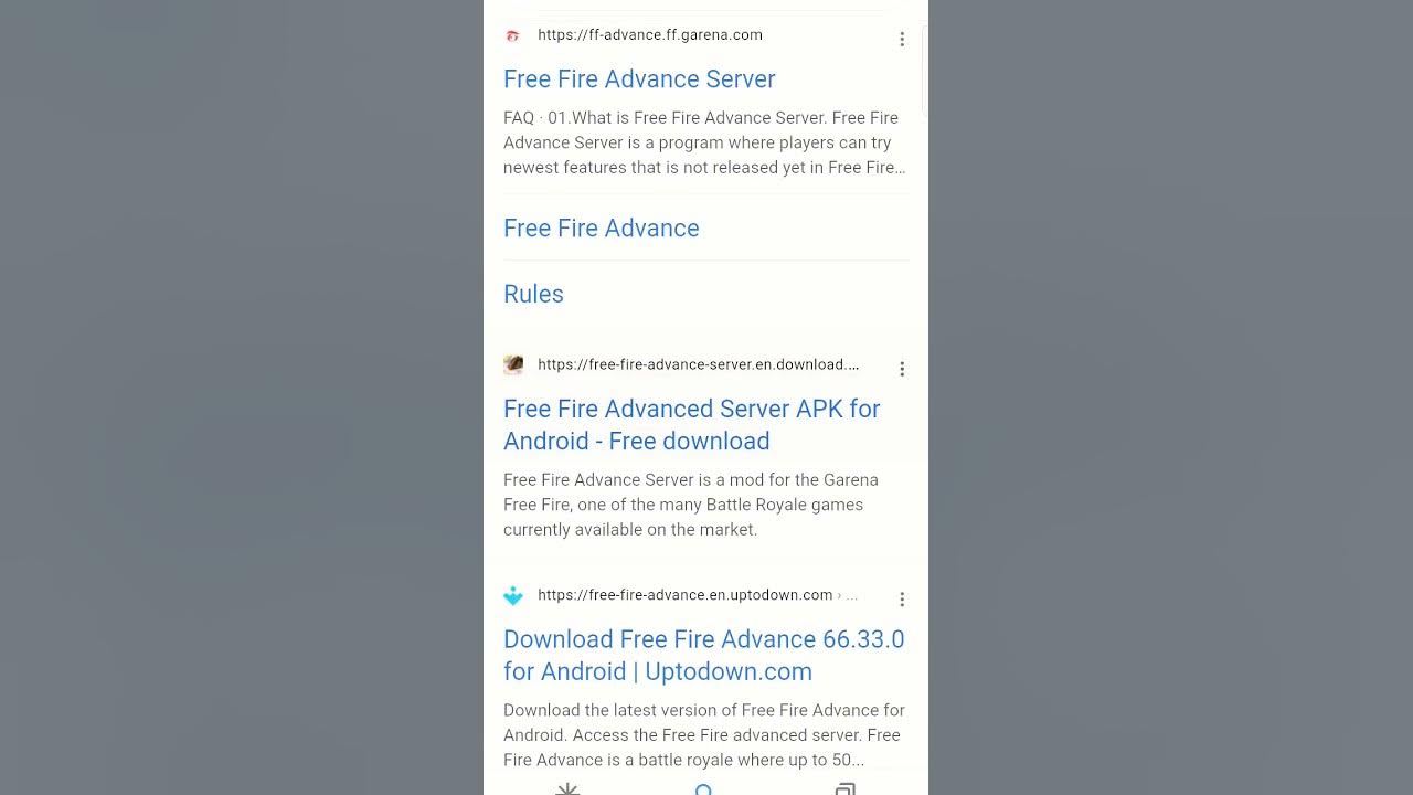 Download Free Fire Advance Server APK 66.33.0