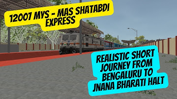 Shatabdi Express 12007 | Speeding Through Southern India! | MSTS Open Rails