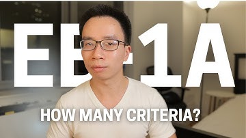 How many criteria should you claim for EB1A and O1?
