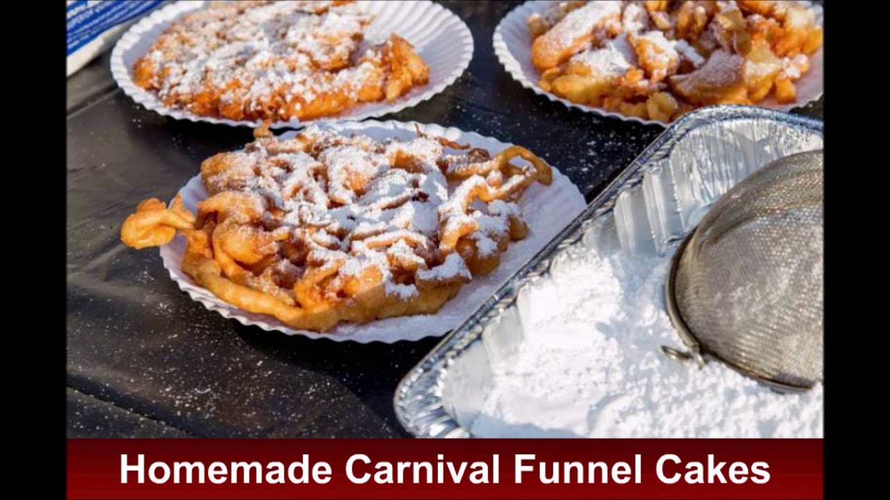 Homemade Carnival Funnel Cakes YouTube