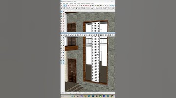✅Quick self made Jaali Design inside SketchUp with help of 1001 bit tool #sketchup #shorts #viral